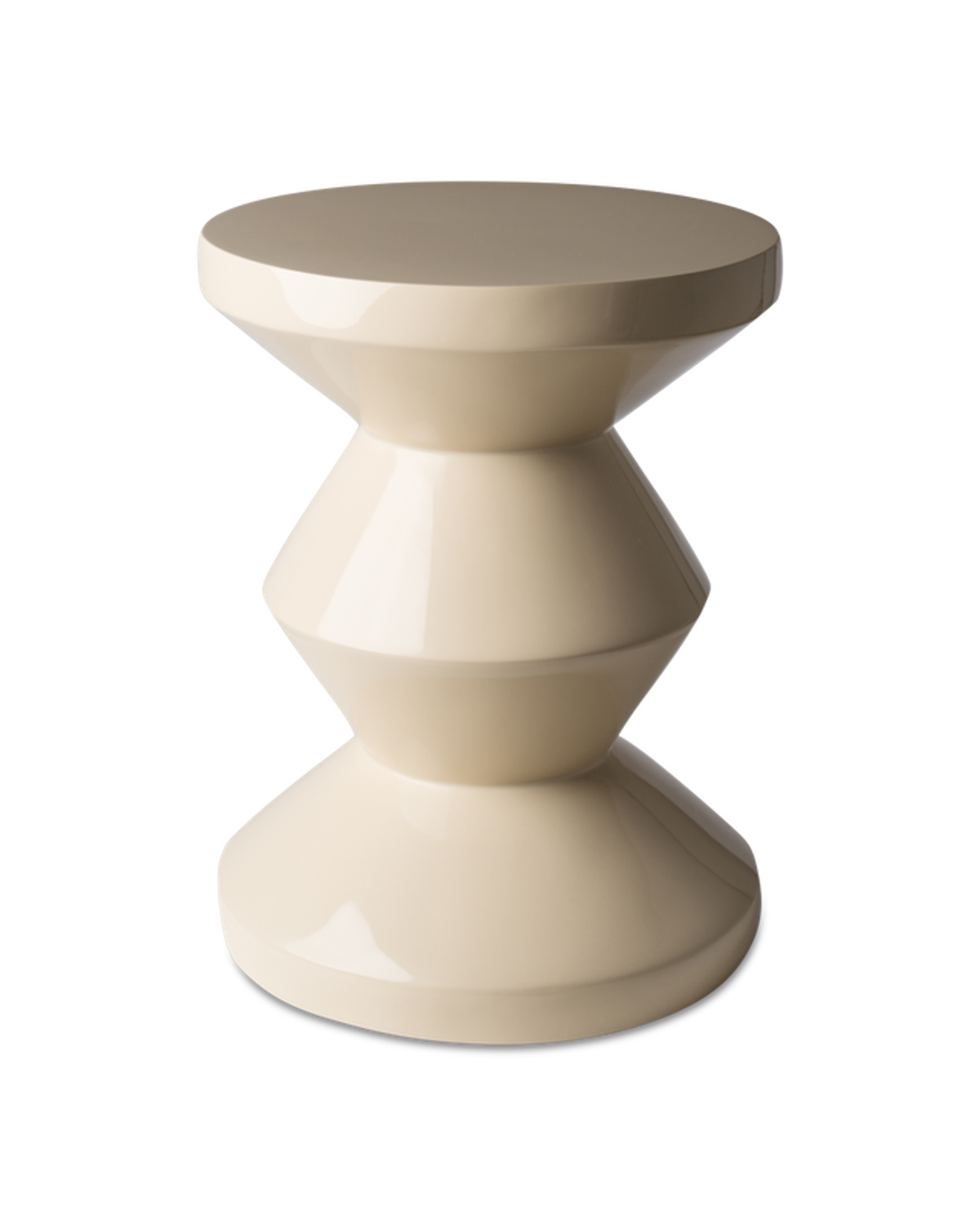 Polspotten Zig Zag Stool Beige