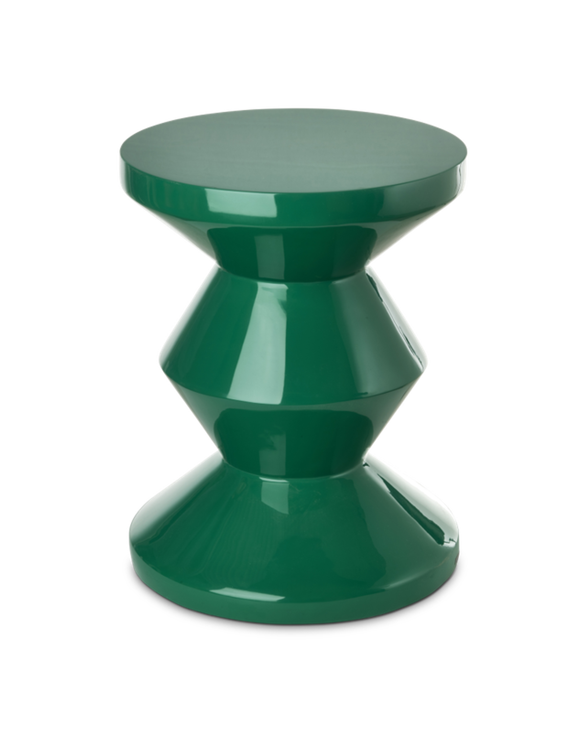 Polspotten Zig Zag Stool Dark green